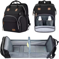 Multifunkciós Daddy Backpack Hátizsák Fekete - Dad’s Backpacks