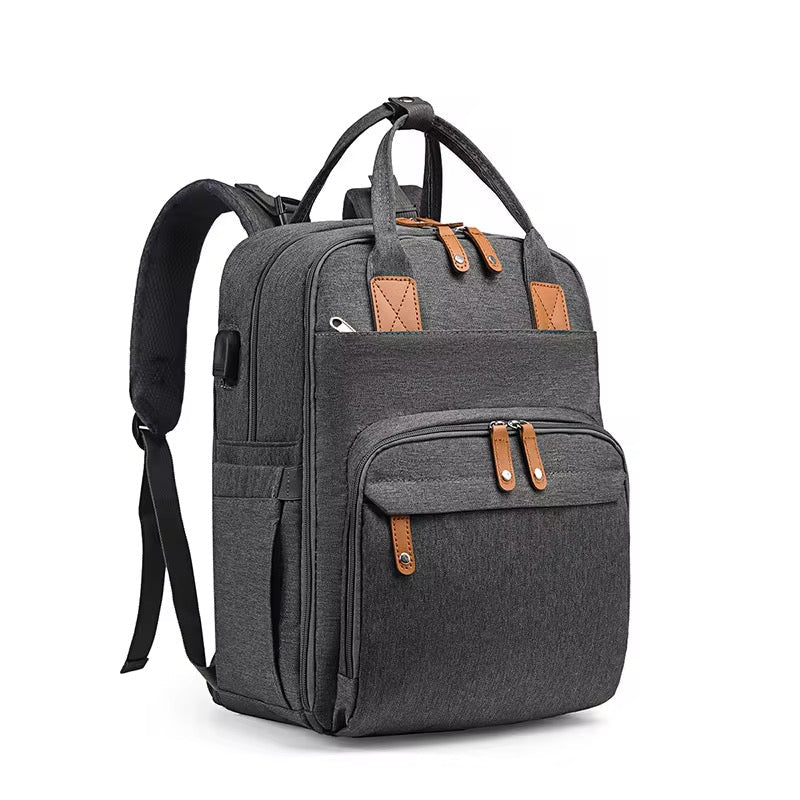 Multifunkciós Daddy Backpack Hátizsák Szürke - Dad’s Backpacks